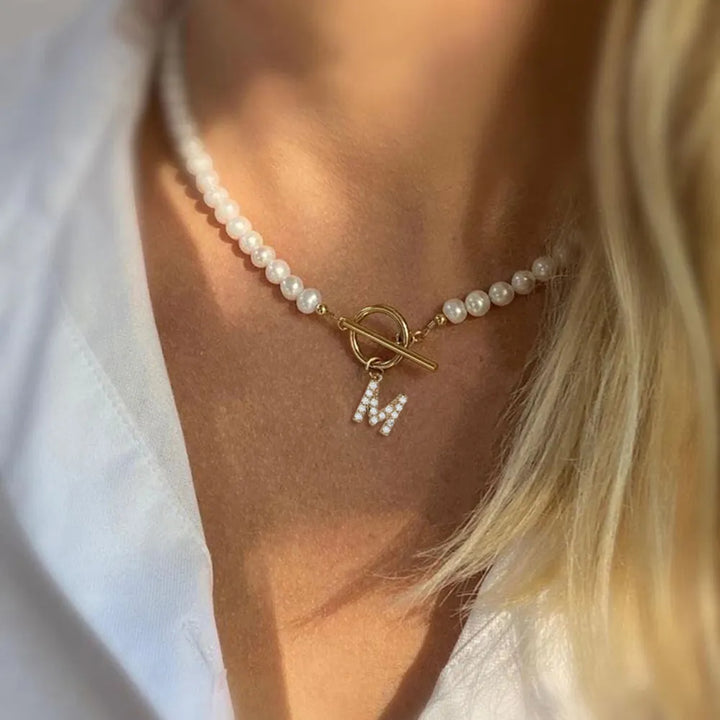 Lisslune | Suse | Pearl necklace for girls with initials
