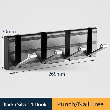 Lisslune | Stylish Gray Aluminum Wall Hooks for Modern Home Organization