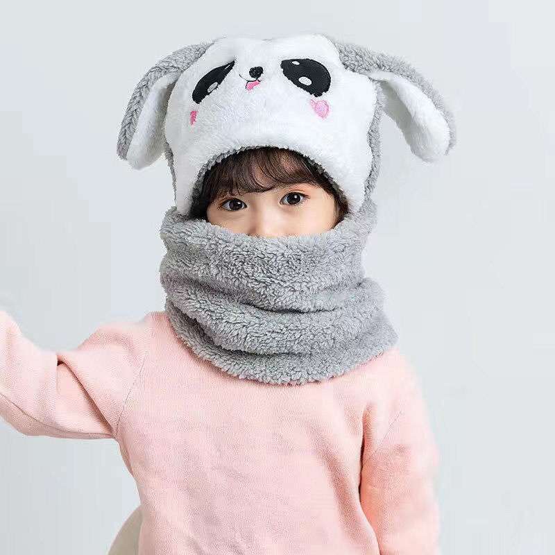 Lisslune | Bear children's hat with scarf and ears