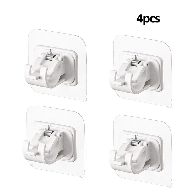 Lisslune | Robust waterproof curtain rod brackets with easy peel-and-stick installation