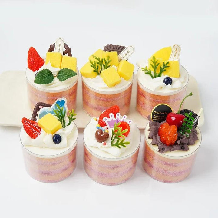 Lisslune | Charming Realistic Artificial Cupcake Decoration - 8.5 cm PVC Dessert Display
