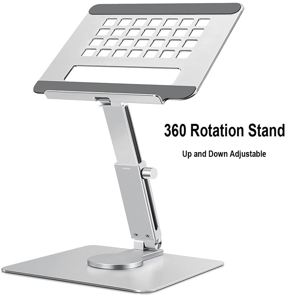 Lisslune | Premium Adjustable 360° Rotatable Tablet and Laptop Stand - Durable Aluminum Alloy Holder