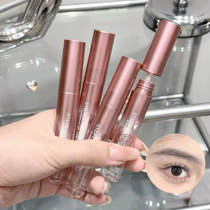 Lisslune | Augenbrauen Styling Gel Transparent Flüssige Pomade Augenbrauen Styling Seife Wachs Fixierer mit Bürste für Augenbrauen Kosmetik Makeup Augenbrauen Gel