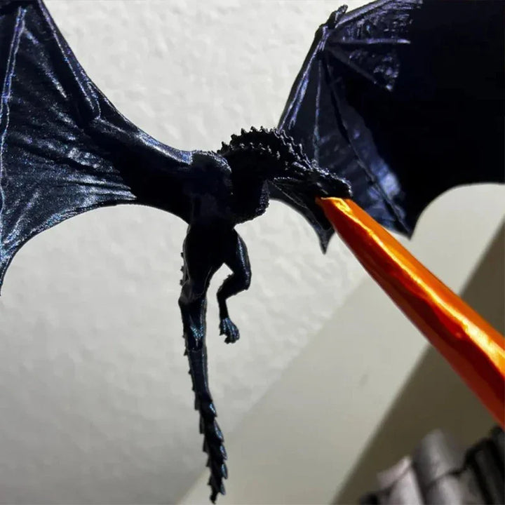 Rynx | 3D Dragon Flames Book Nook Decoration Creative Funny Spray Fire Dragon Bookshelf Ornament Halloween Birthday Gift Home Decor