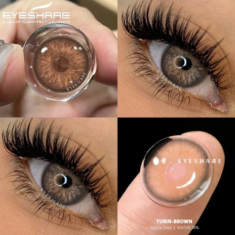 Rynx | 2pcs naturally colored contact lenses for gray pupils lens blue eye contact lenses yearly beauty makeup green eye contact lenses