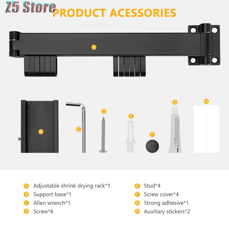 Lisslune | Folding Clothes Hanger