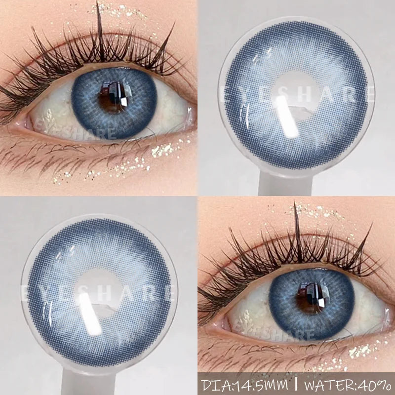 Rynx | Naturally colored contact lenses for the eyes 1 pair brown pupil contact lenses Fashion blue lenses annually cosmetic gray contact lenses