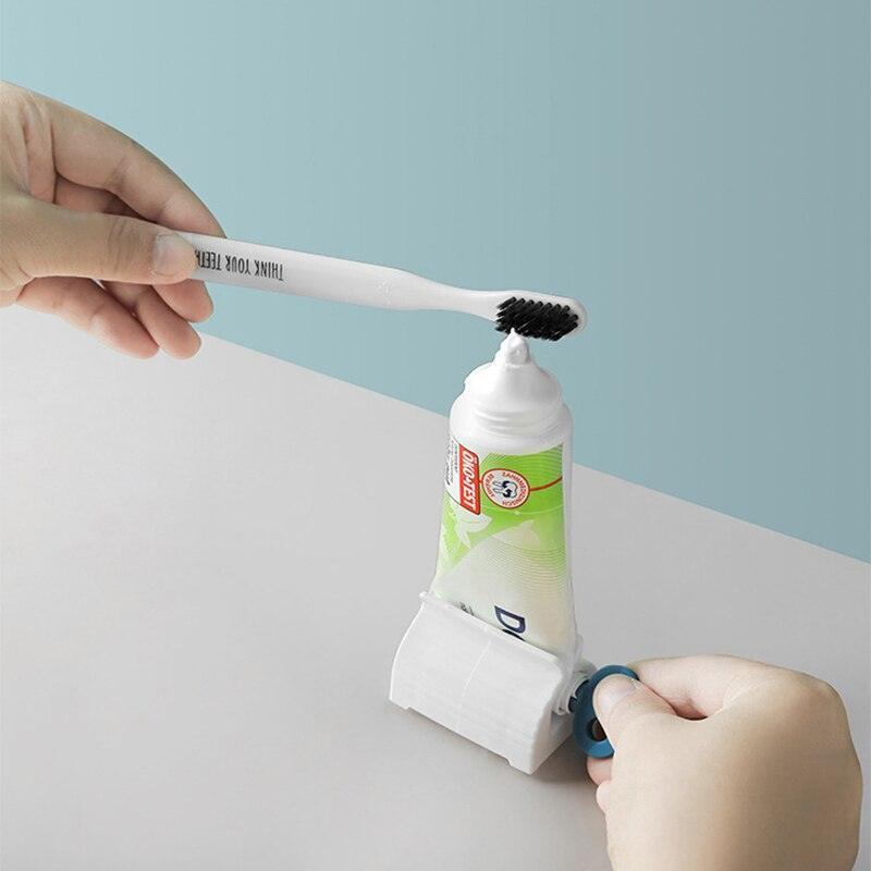 Lisslune | Automatic Toothpaste Dispenser and Toothbrush Holder - Wall-mounted Bathroom Organizer