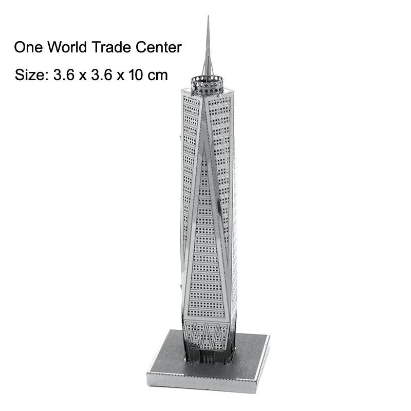 Lisslune | Global Landmark 3D Metal Puzzle Set: Construct and Explore Iconic Structures
