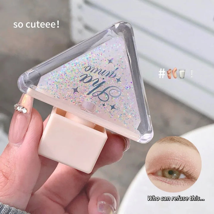 Lisslune | Flüssiger Lidschatten Perlmutt schimmernd Monochrom Perlig Fein Funkelnde Pailletten Lidschatten Highlighter Langanhaltend Schnell trocknend