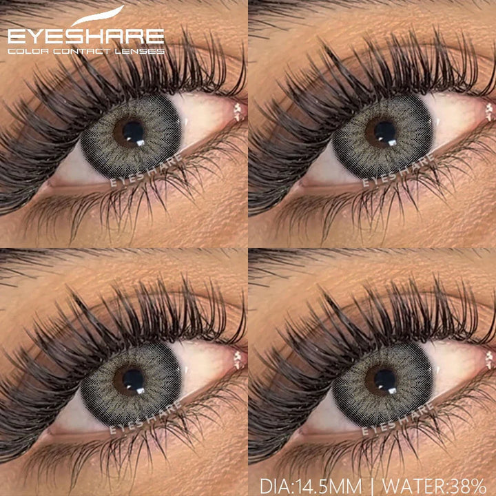 Rynx | 1 Pair Color Lenses Colored Contact Lenses New Brown Lens Blue Eye Lenses Green Lenses Cosmetic Gray Eye Lens Yearly