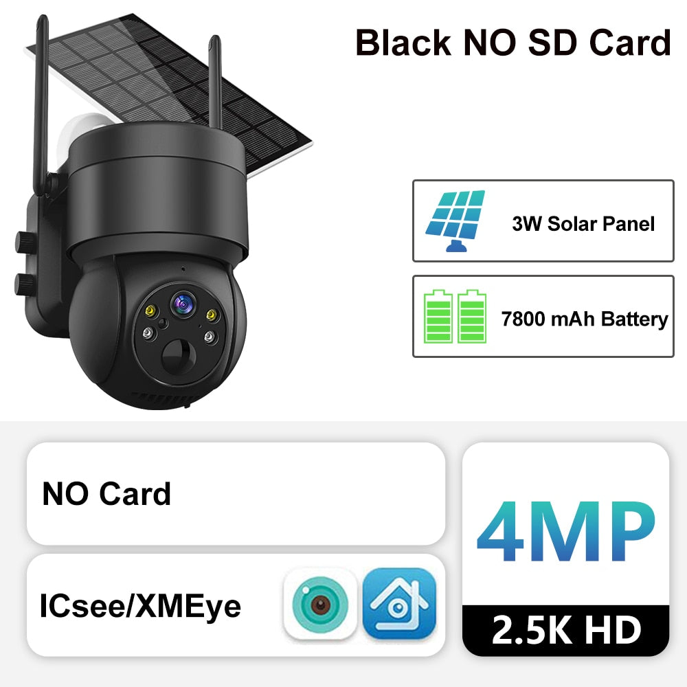 Lisslune | Outdoor WiFi Solar-Powered Security IP Camera
