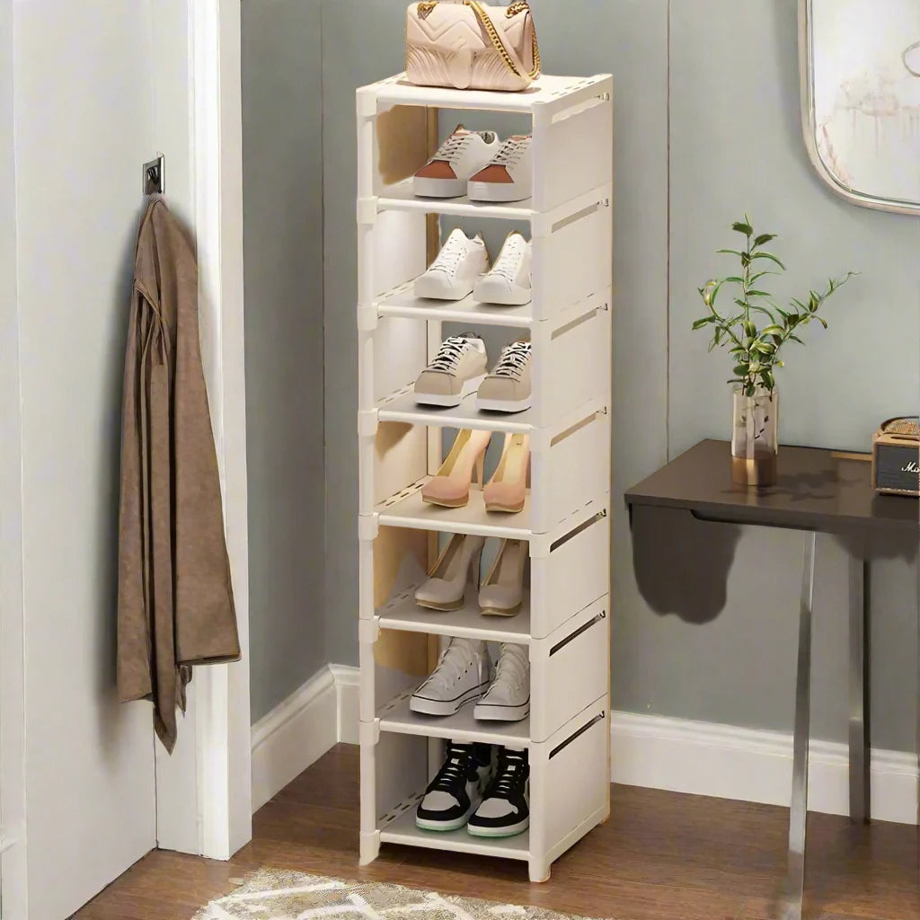 Lisslune | Space-Saving Metal Frame Shoe Rack with 6/8 Layers – Liora