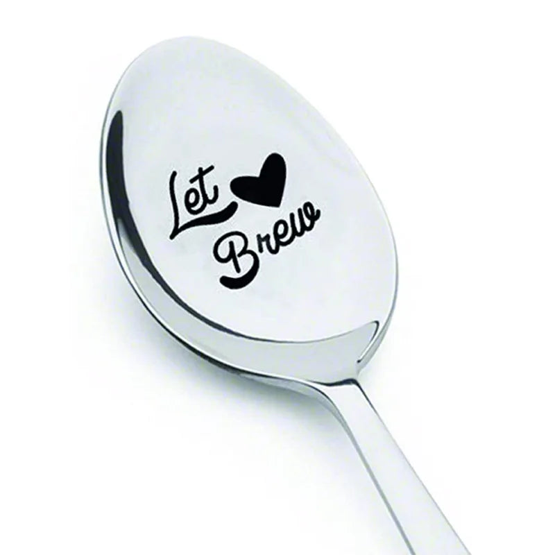 Rynx Valentine’s Day gift stainless steel milk coffee spoon love letter wedding souvenirs anniversary gift for girlfriend boyfriend