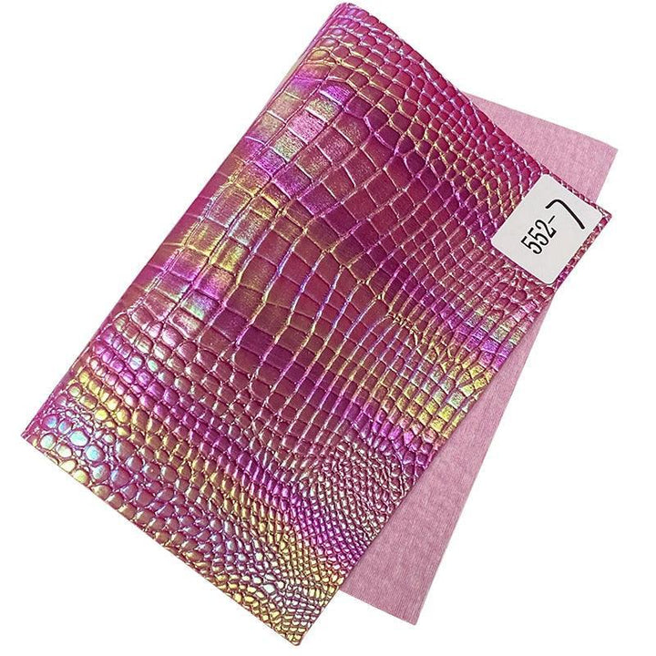 Lisslune | Lively Metallic Crocodile Texture Synthetic Leather Craft Kit
