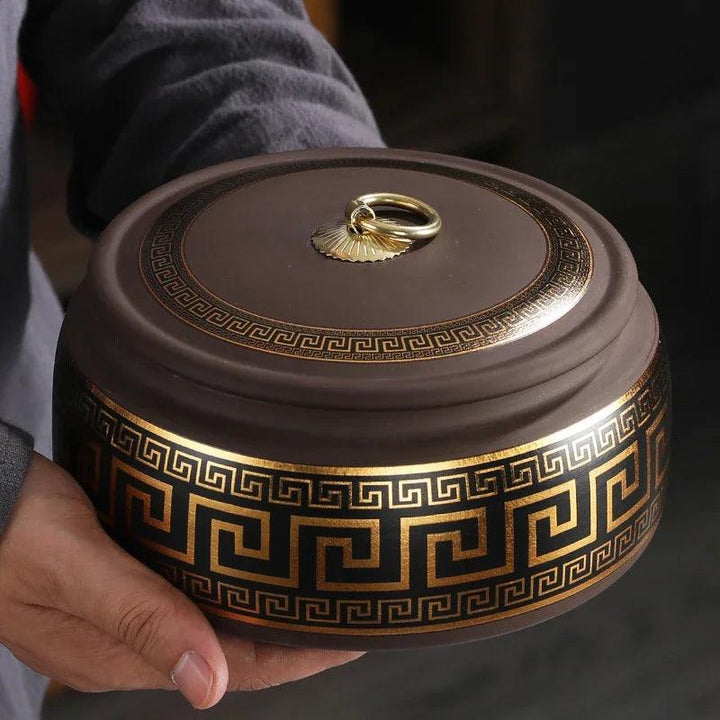 Lisslune | Premium Purple Tone Tea Storage Container for Optimal Pu'er Tea Storage