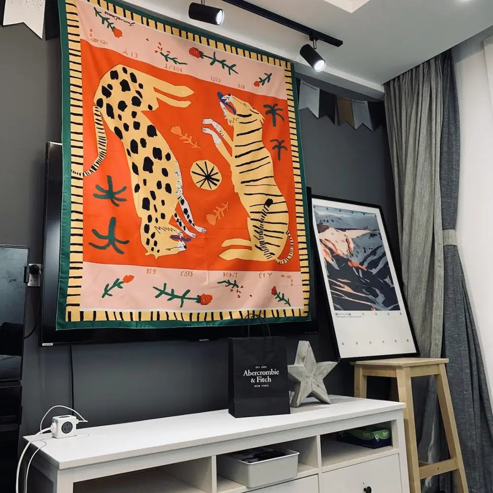 Lisslune | Pop Art Mona Graffiti Wall Tapestry