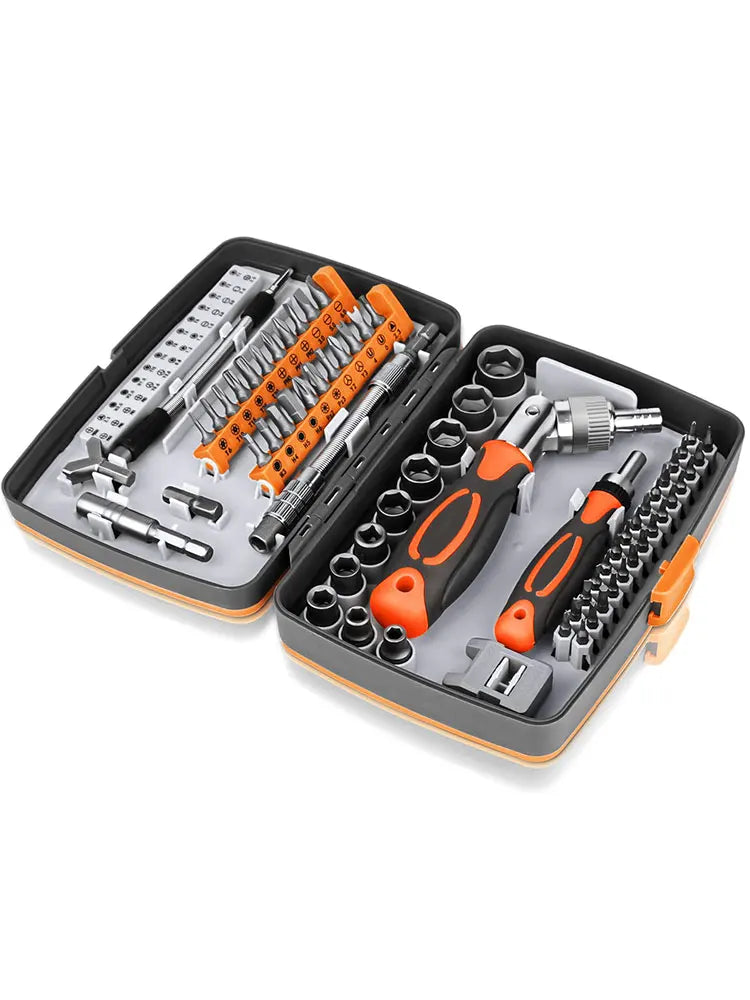 Lisslune | 68-in-1 Ratchet Screwdriver Set with Magnetic Bits & Extension Rod – FortiDrive
