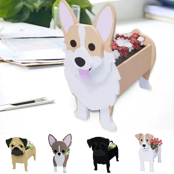 Lisslune | Flower Pot - Pawsome - Dog Plant Container - Various Breeds