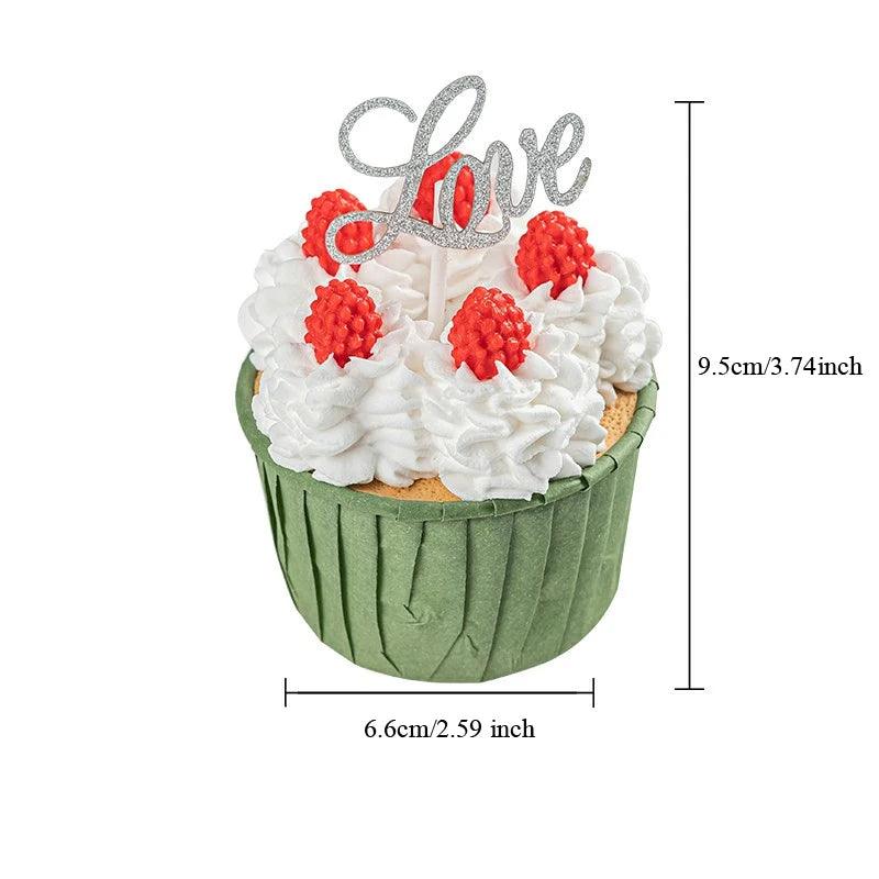Lisslune | Realistic Handmade Synthetic Cream Cupcake for Photography Props and Decorative Displays
