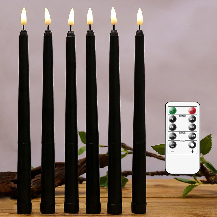 Lisslune | Frendorf - Black LED tealights without flame with remote control for an unforgettable atmosphere