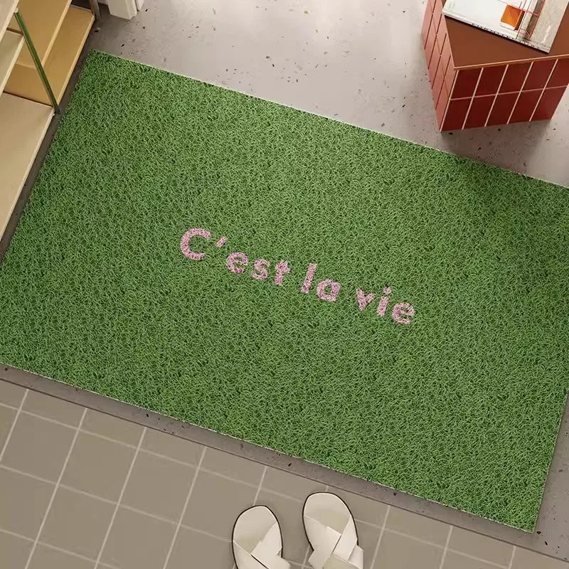 Rynx | French PVC Doormat Cuttable Home Entrance Welcome Mat Rug Anti-Dust Pad Outdoor Aesthetic Home Room Decor