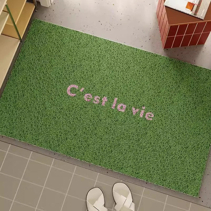 Rynx | French PVC Doormat Cuttable Home Entrance Welcome Mat Rug Anti-Dust Pad Outdoor Aesthetic Home Room Decor