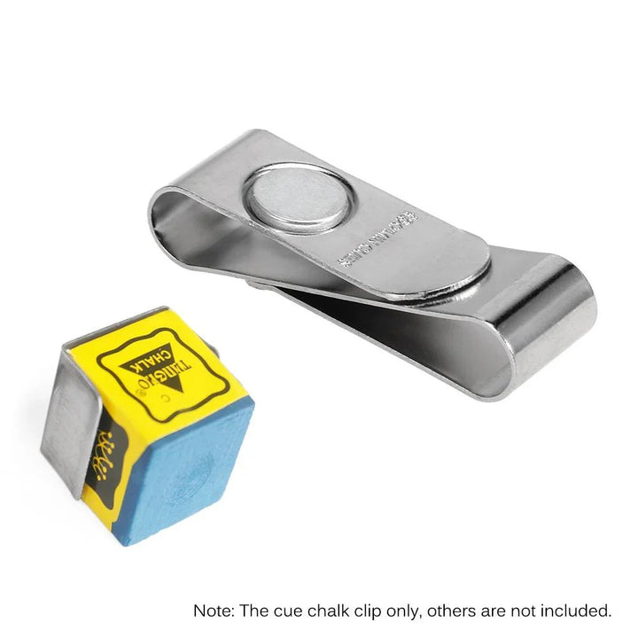 Lisslune | Stainless Steel Magnetic Billiard Chalk Holder - Essential Accessory for Cue Players