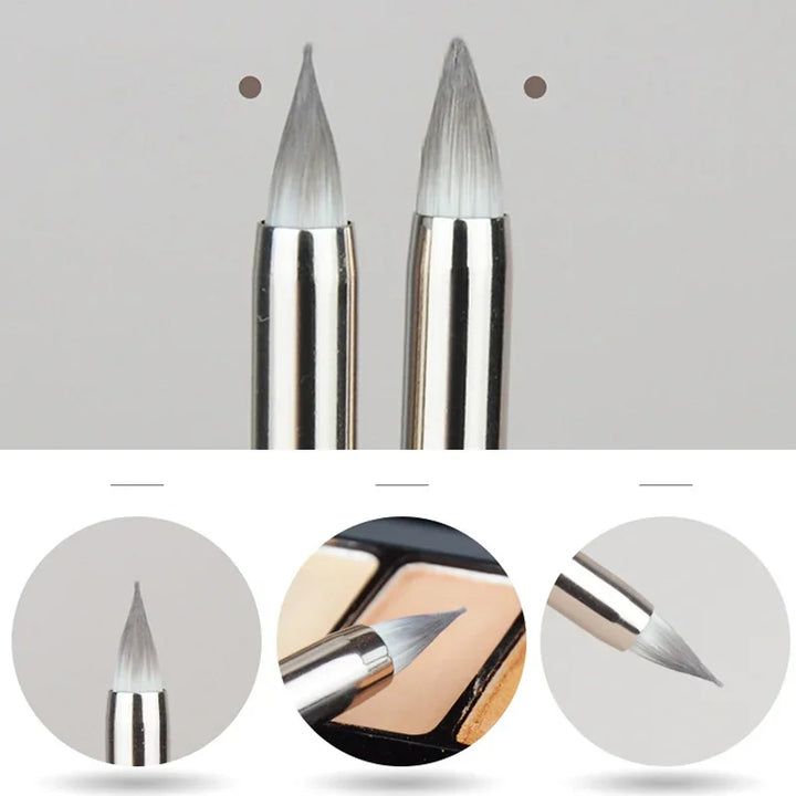 Rynx | Pencil Tip Concealer Brush Wrinkle Brightening Decree Pattern Eye Bag Concealer Mask Foundation Makeup Brush Beauty Tool