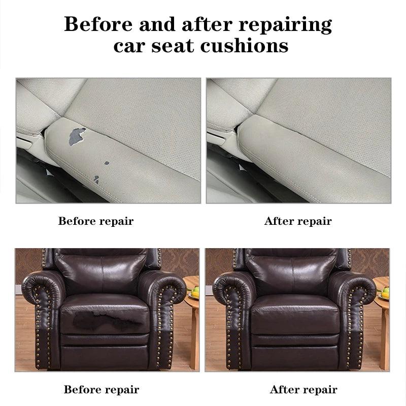 Lisslune | Self-adhesive PU leather restoration patch for quick furniture and bag repairs