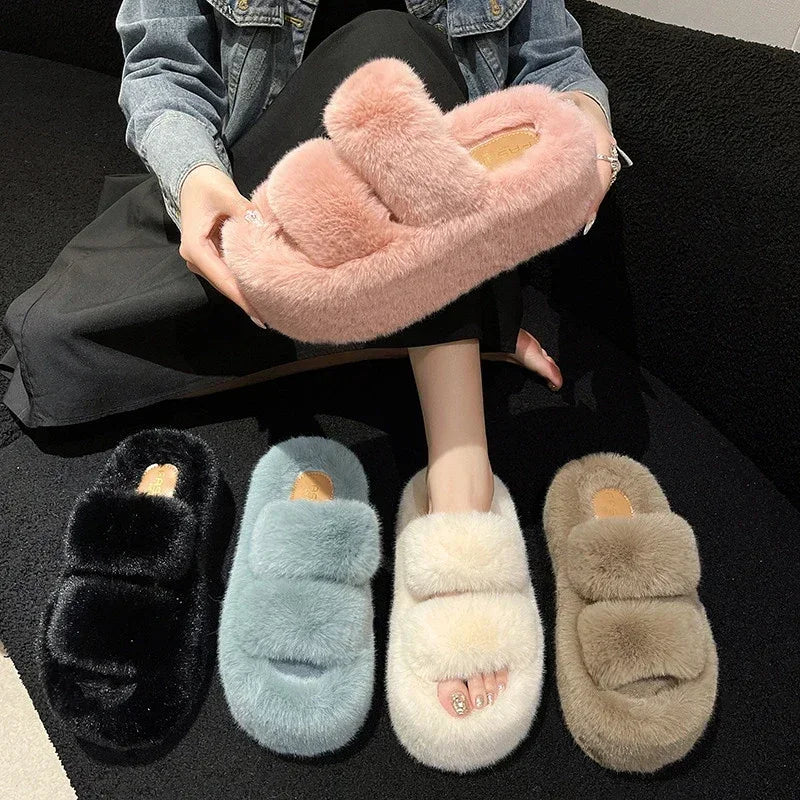 Lisslune | FuzzyElegance - Soft Slippers for Women