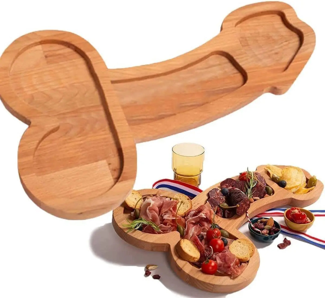 Lisslune | Funny Adult-Themed Multi-Compartment Serving Board