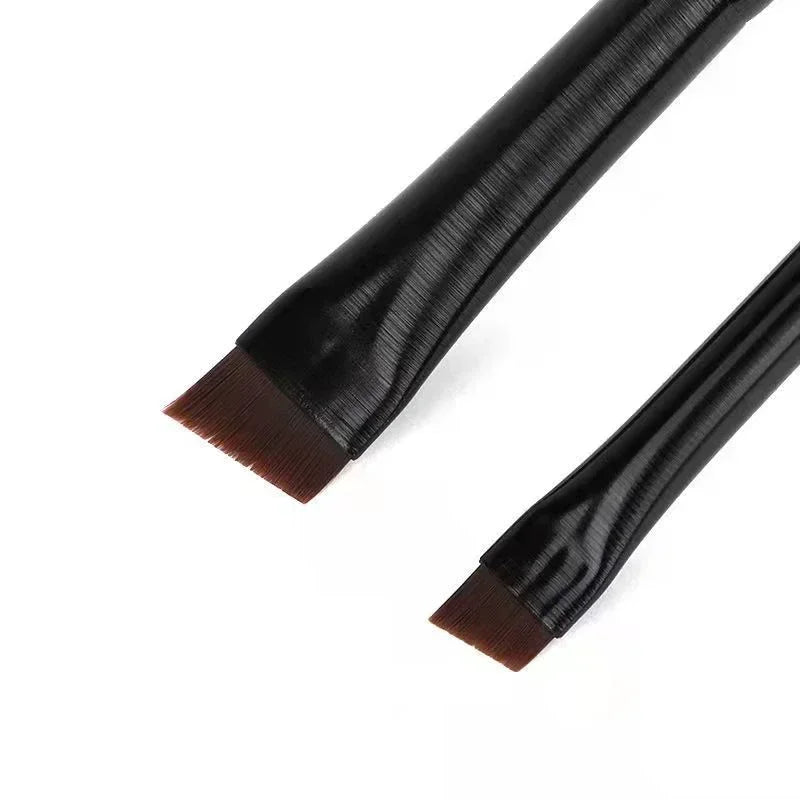 Rynx | New 2 Pieces/Set Eyebrow Contour Brush Eyebrow Eyeliner Brush Portable Small Angled Eyebrow Brush Female Makeup Accessories