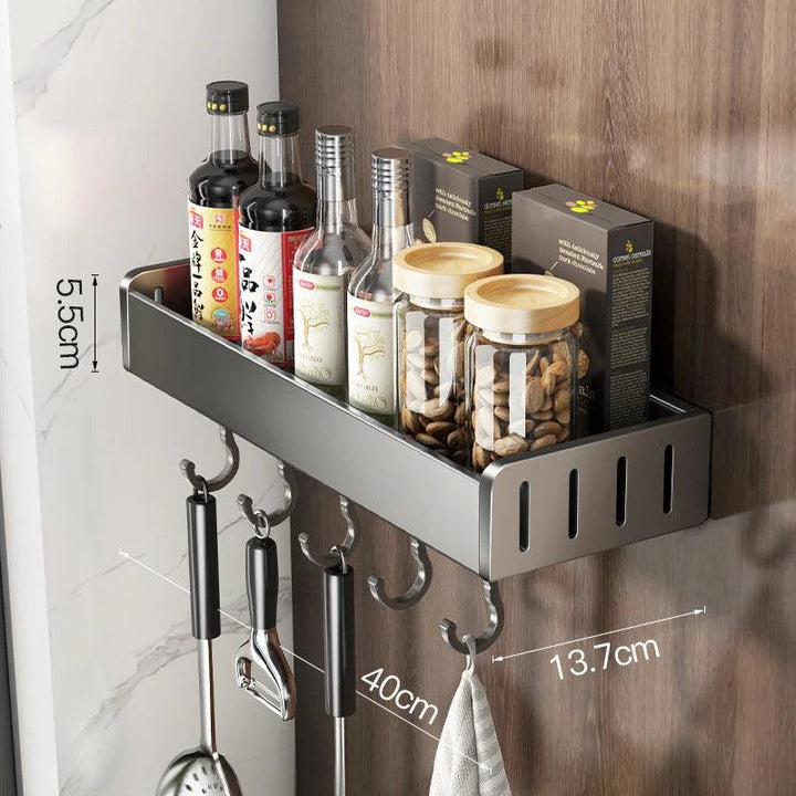 Lisslune | Space-saving aluminum kitchen shelf system
