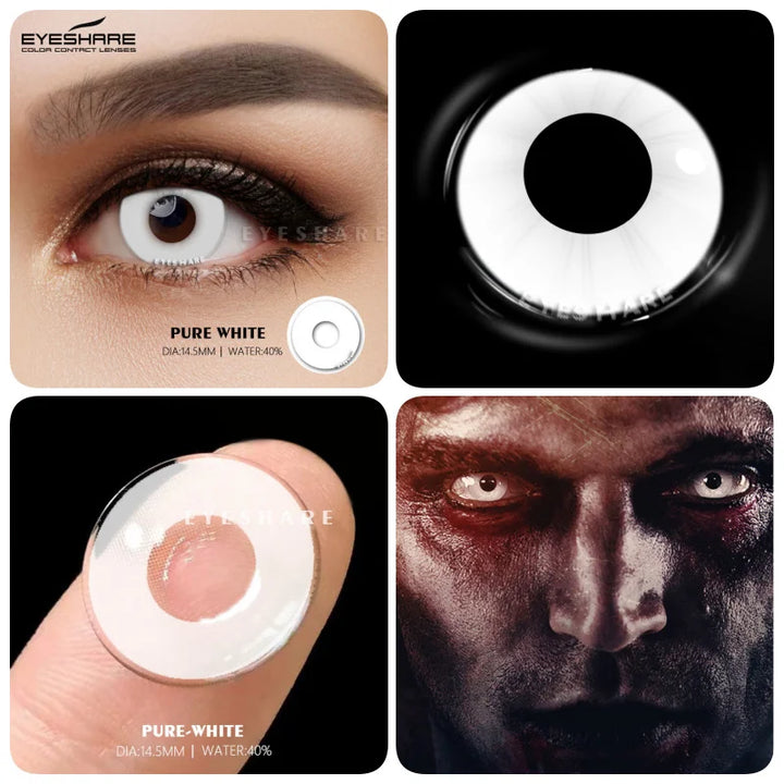 Rynx | Colorful Contact Lenses for the Eyes 1 Pair Cosplay Anime Lens Yearly Cosmetic Contact Lenses Halloween Lenses Beauty Makeup