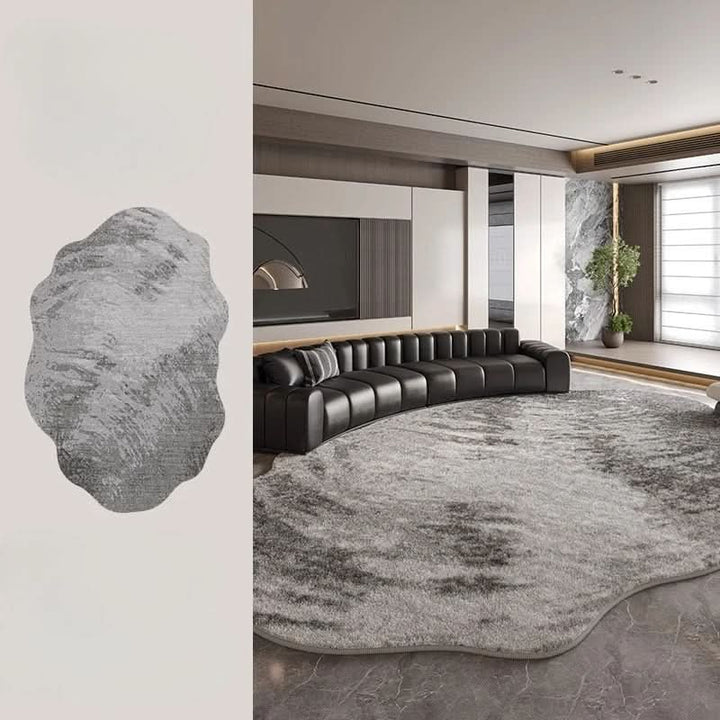 Lisslune | Irregular Plush Washable Rug for Bedroom and Living Room