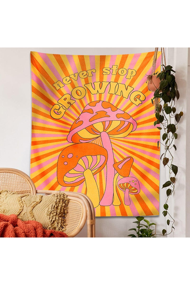 Lisslune | Years inspired mushroom rug wall hanging