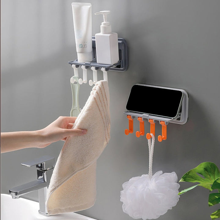 Lisslune | Wall-Mounted Phone Holder Kitchen Organizer Rack