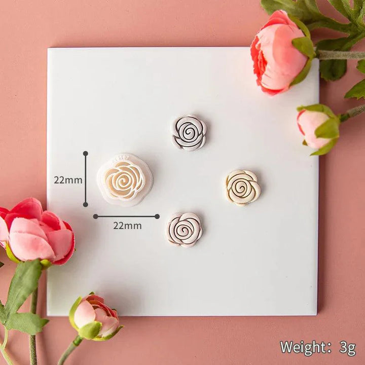 Lisslune | Flower and geometric polymer clay cutters for unique earrings and jewelry creations