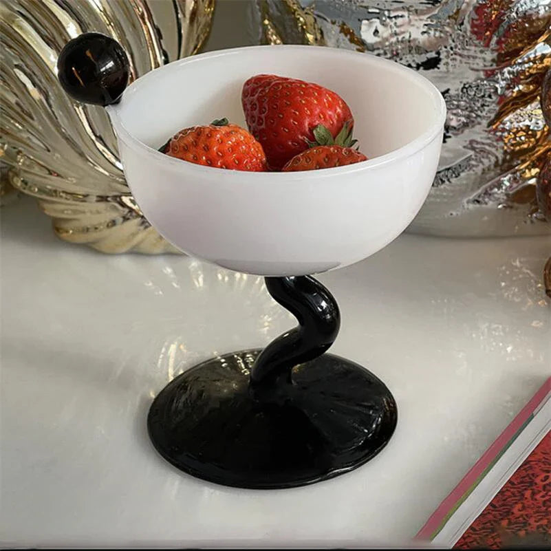 Rynx | irregular lead glass cup high borosilicate drink boiling water glass cocktail champagne cup ice cream milkshake cup