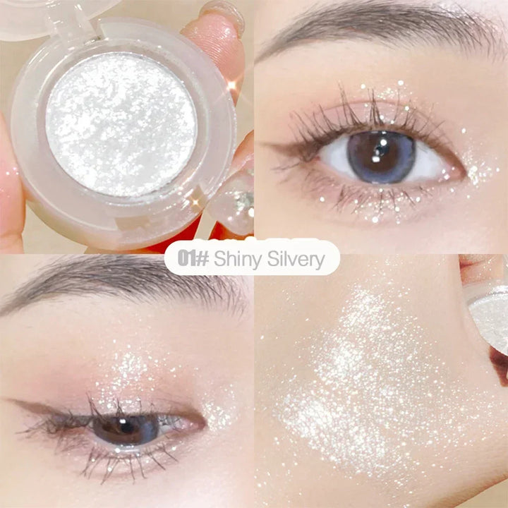 Rynx | Diamond Glitter Monochrome Eyeshadow Palette Color Changing Eyeshadow Highlighter Sequins Waterproof Long-lasting Eye Makeup Pigments