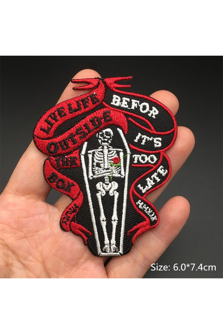 Lisslune | Punk embroidered patch set