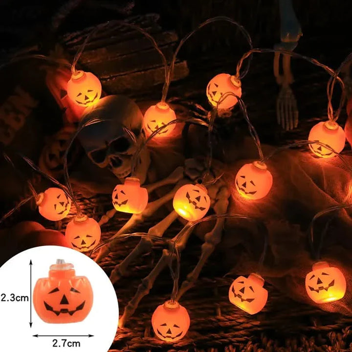 Lisslune | Halloween LED Pumpkin & Skull String Lights