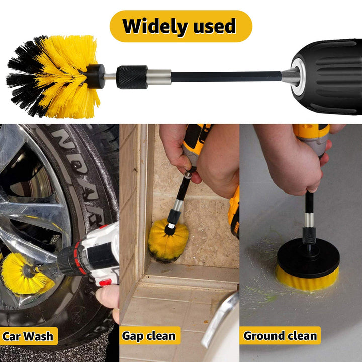 Lisslune | 5PCS Electric Drill Attachment Ultimate Cleaning Brush Kit