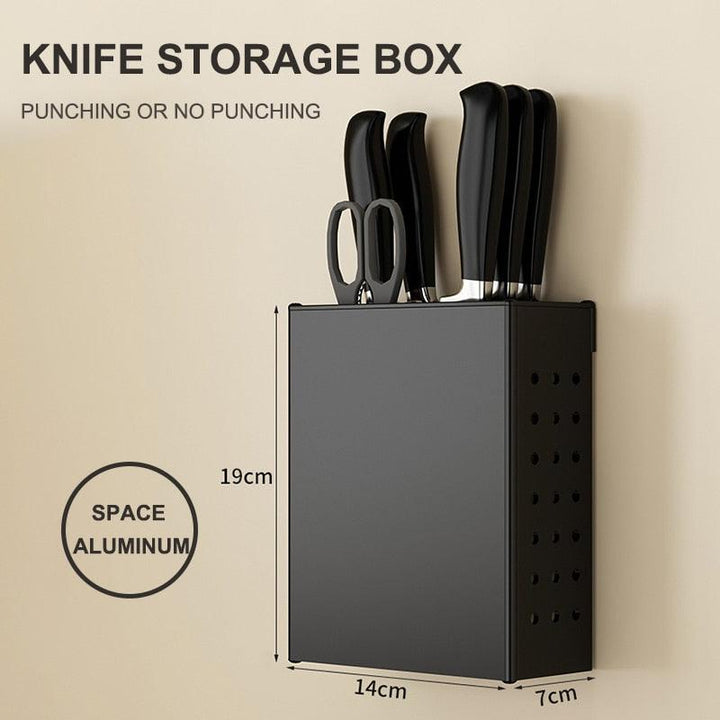 Lisslune | Elegant multifunctional aluminum storage rack with stylish hooks