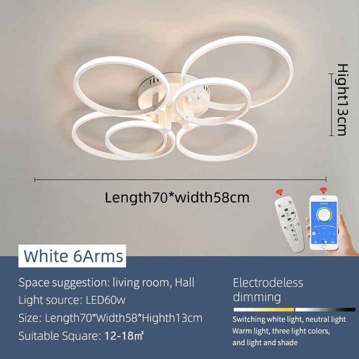 Lisslune | Modern Art Shapes Smart Home LED Chandelier