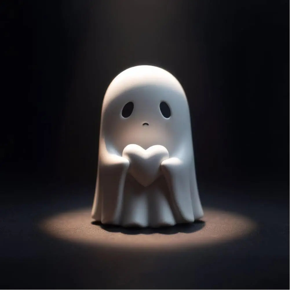 Rynx | Halloween Middle Finger Ghost Decoration Cute Ghost Statue For Home Fireplace Decor Smooth Surface Enhance Festive Atmosphere