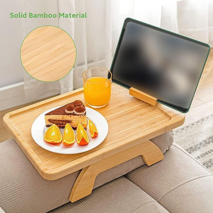 Lisslune | Comfy Sofa Armrest Wooden Tray