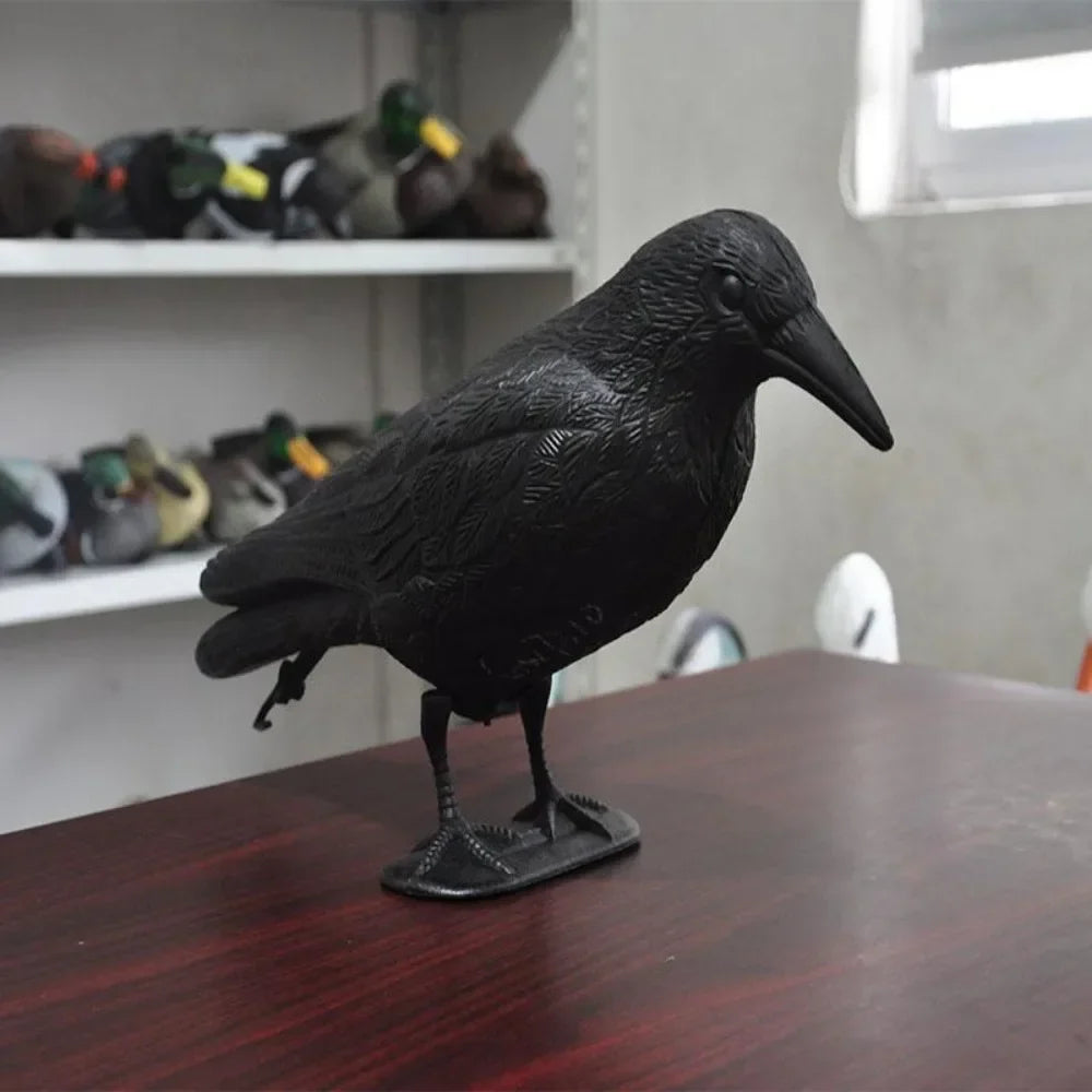 Rynx | Garden Decoration Outdoor Simulation Black Crow Raven Bird Deterrent Pest Control Pigeon Deterrent Garden Decoration Outdoor