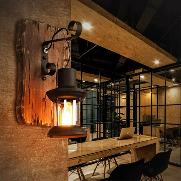 Lisslune | Retro Lantern Lamp Industrial Lantern Wall Light
